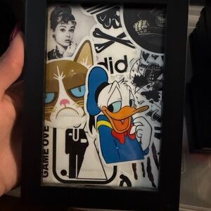 Framed Cartoon Sticker Art